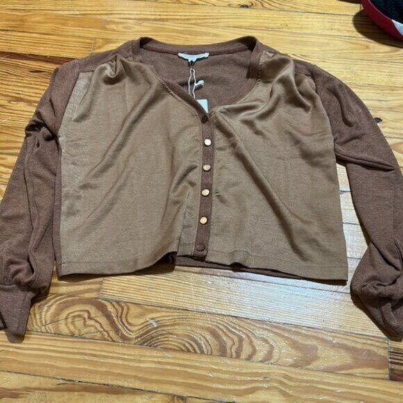 NWT Shabby Chic Suede Jasper Cardigan & Pant 2 Piece Set Size Medium - Picture 3 of 6